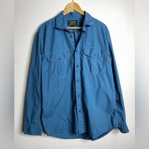 Filson washed feather cloth button down shirt